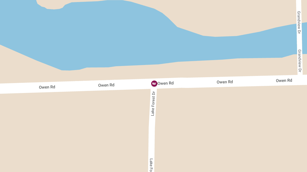 Injury Accident at Lake Forest Dr & Owen Rd