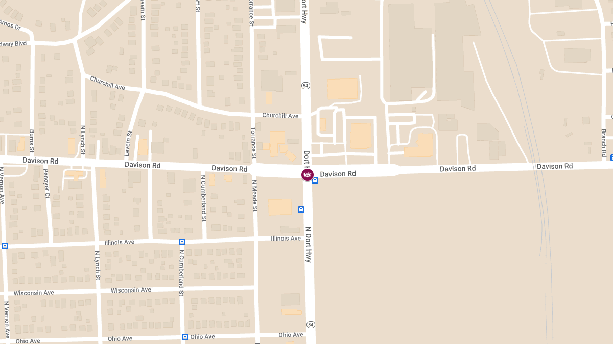 Injury Accident at N Dort Hwy & Davison Rd