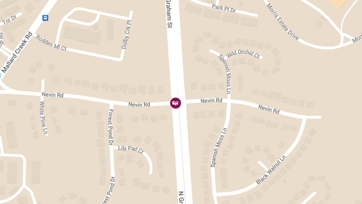 Injury Accident at N Graham St & Nevin Rd in University City