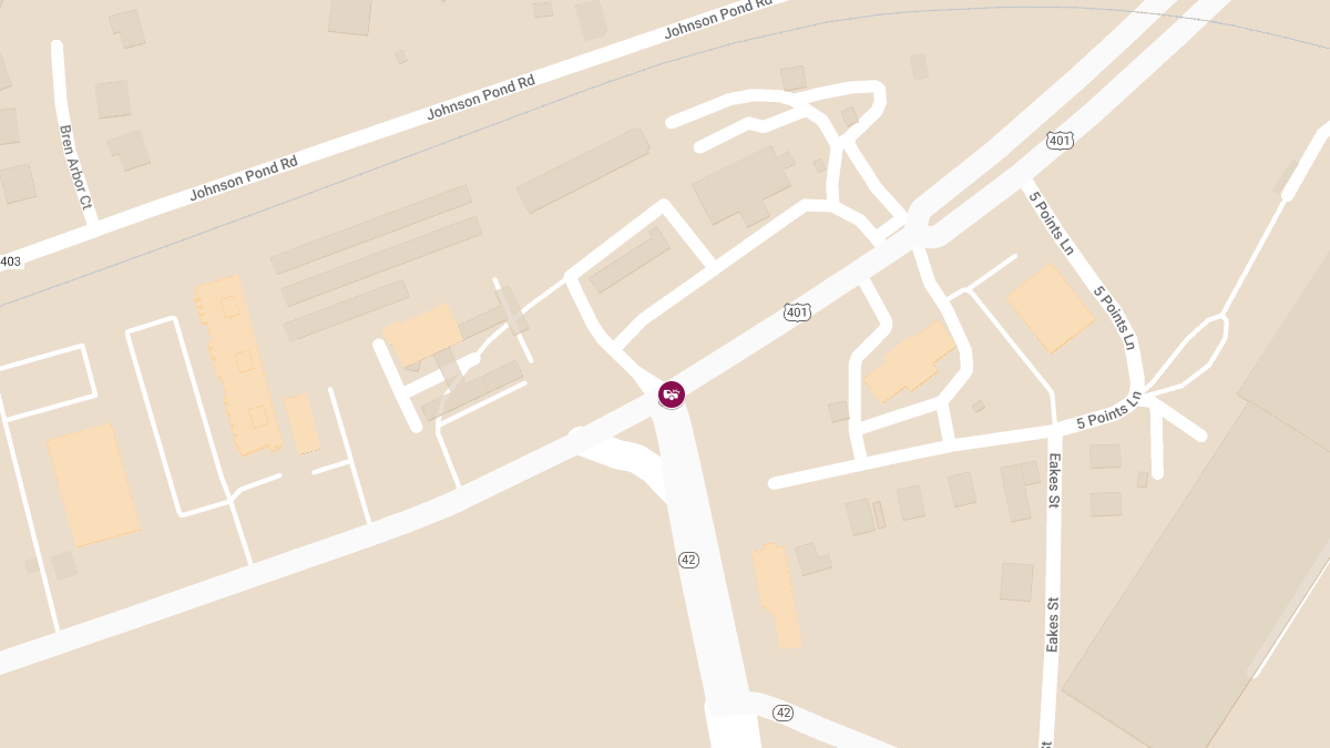 Injury Accident at N Main St and S NC 55 Hwy