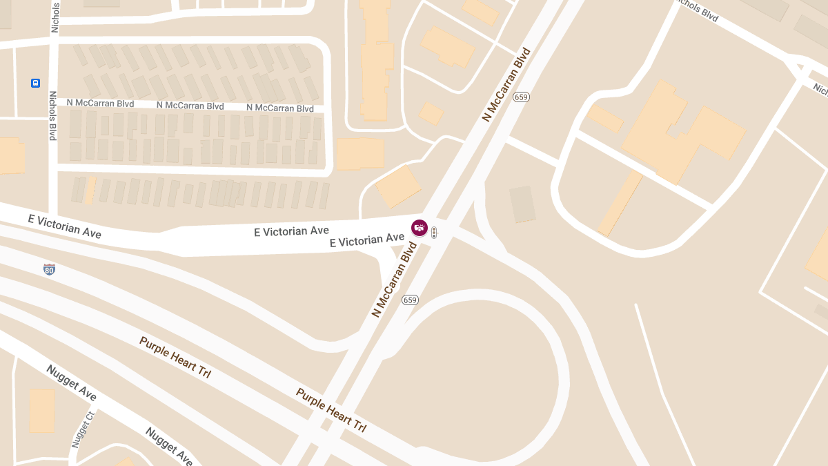 Injury Accident at N McCarran Blvd & E Victorian Ave