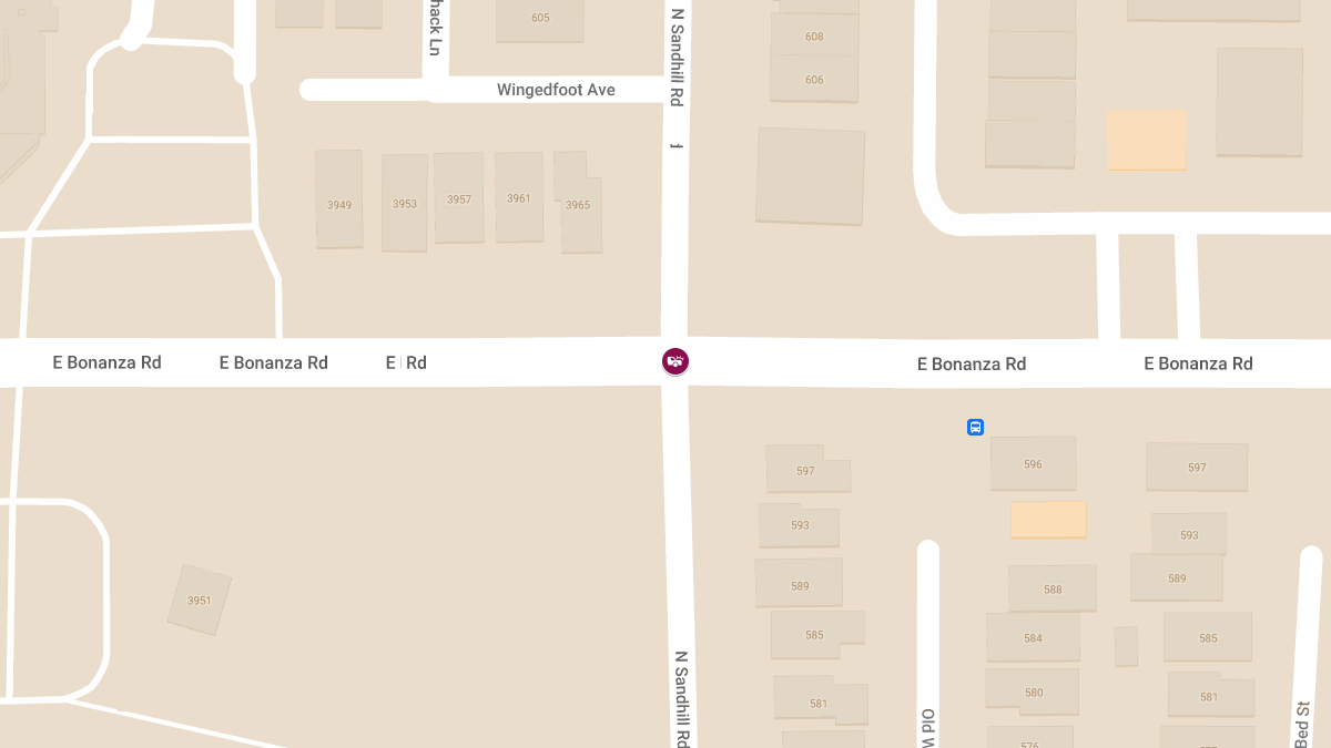 Injury Accident at N Sandhill Rd & E Bonanza Rd