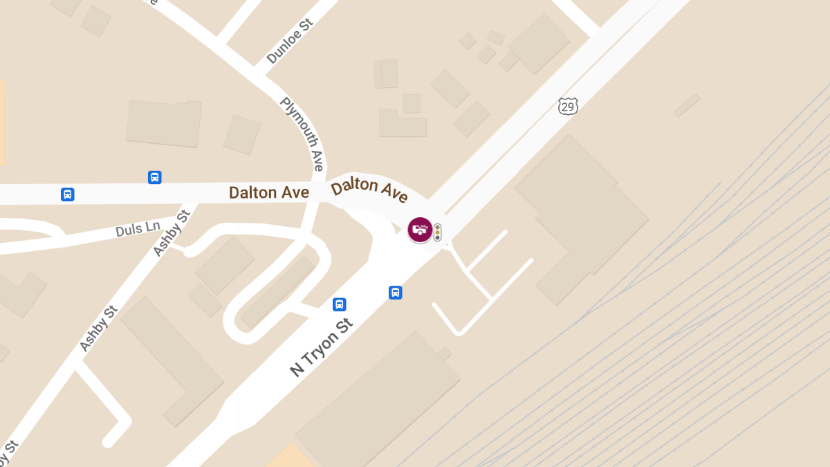 Injury Accident at N Tryon St & US-29 N