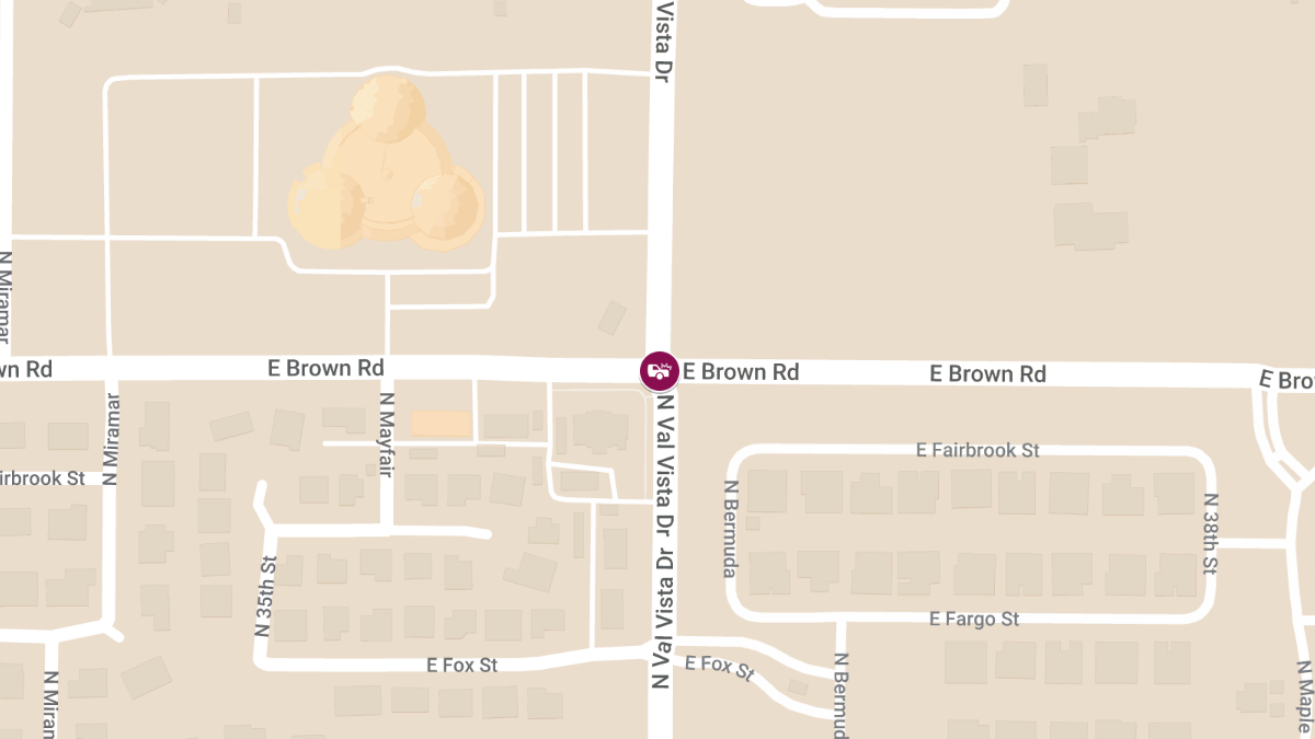 Injury Accident at N Val Vista Dr & E Brown Rd