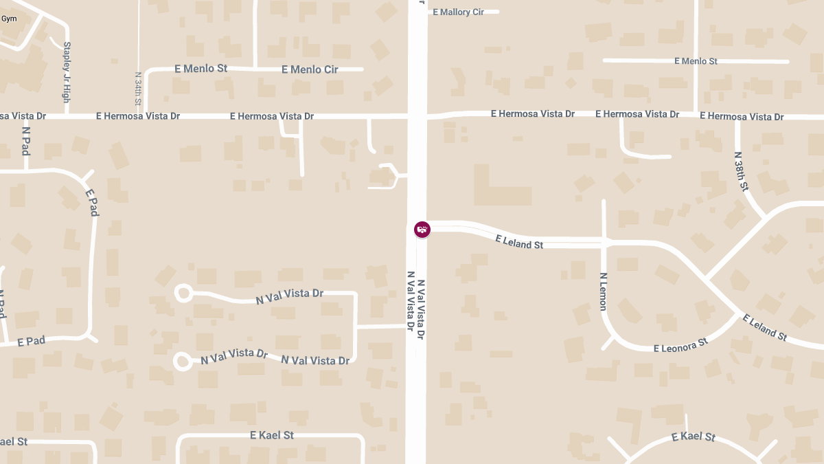 Injury Accident at N Val Vista Dr & E Leland St