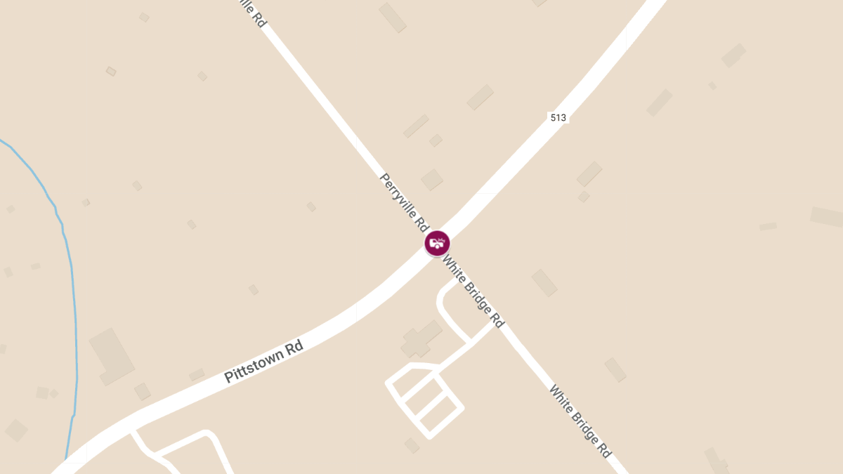 Injury Accident at Pittstown Rd & White Bridge Rd