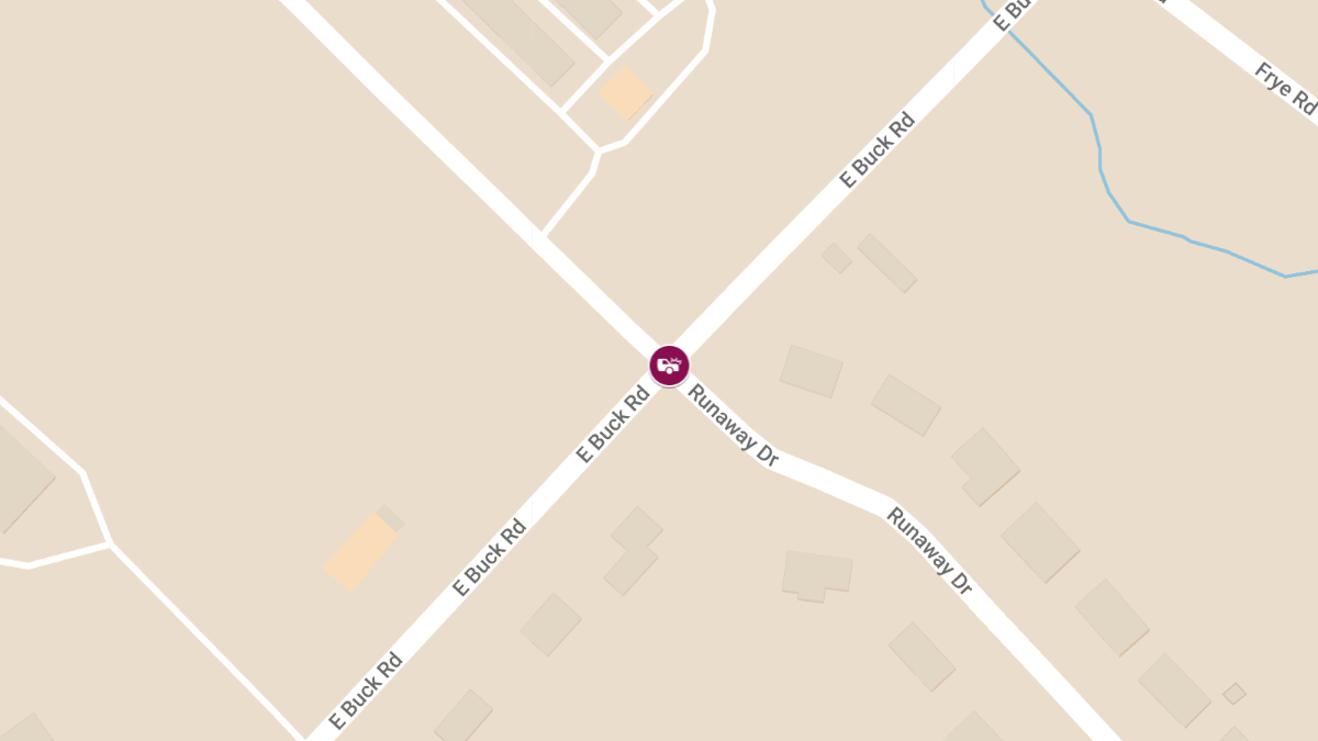 Injury Accident at Runaway Dr & E Buck Rd