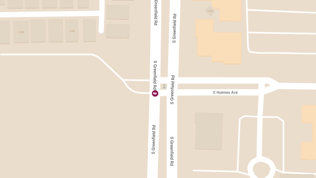 Injury Accident at S Greenfield Rd & E Holmes Ave
