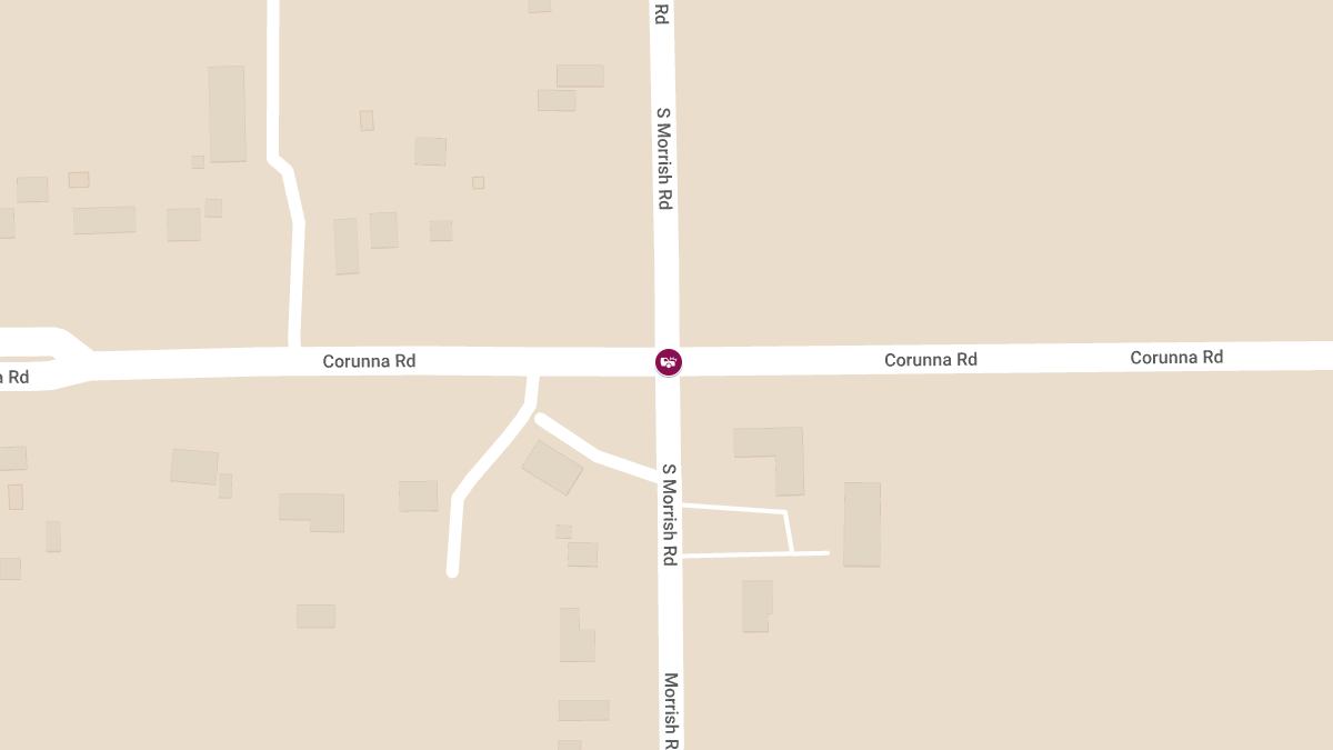 Injury Accident at S Morrish Rd & Corunna Rd