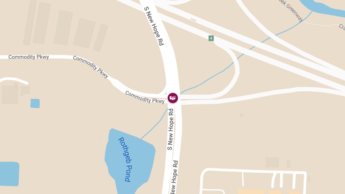 Injury Accident at S New Hope Rd & Commodity Pkwy