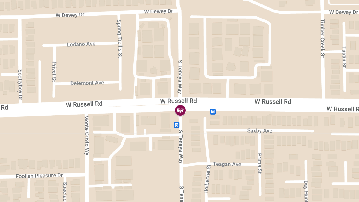 Injury Accident at S Tenaya Way and W Russell Rd