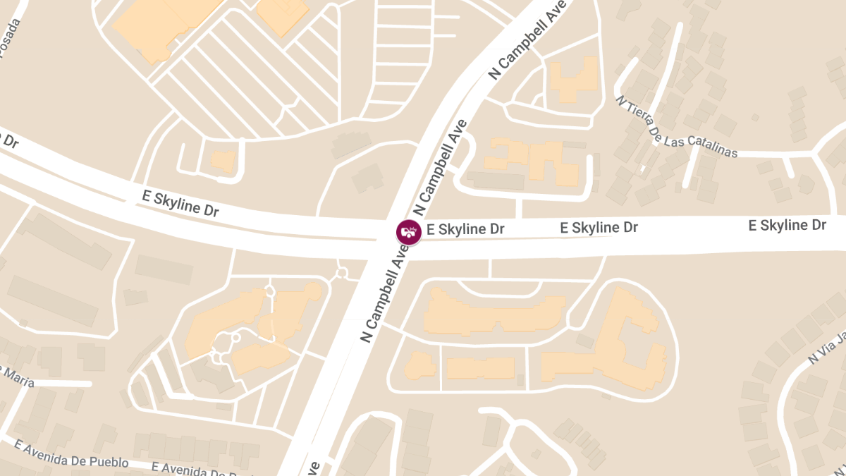 Injury Accident at Skyline Dr & N Campbell Ave