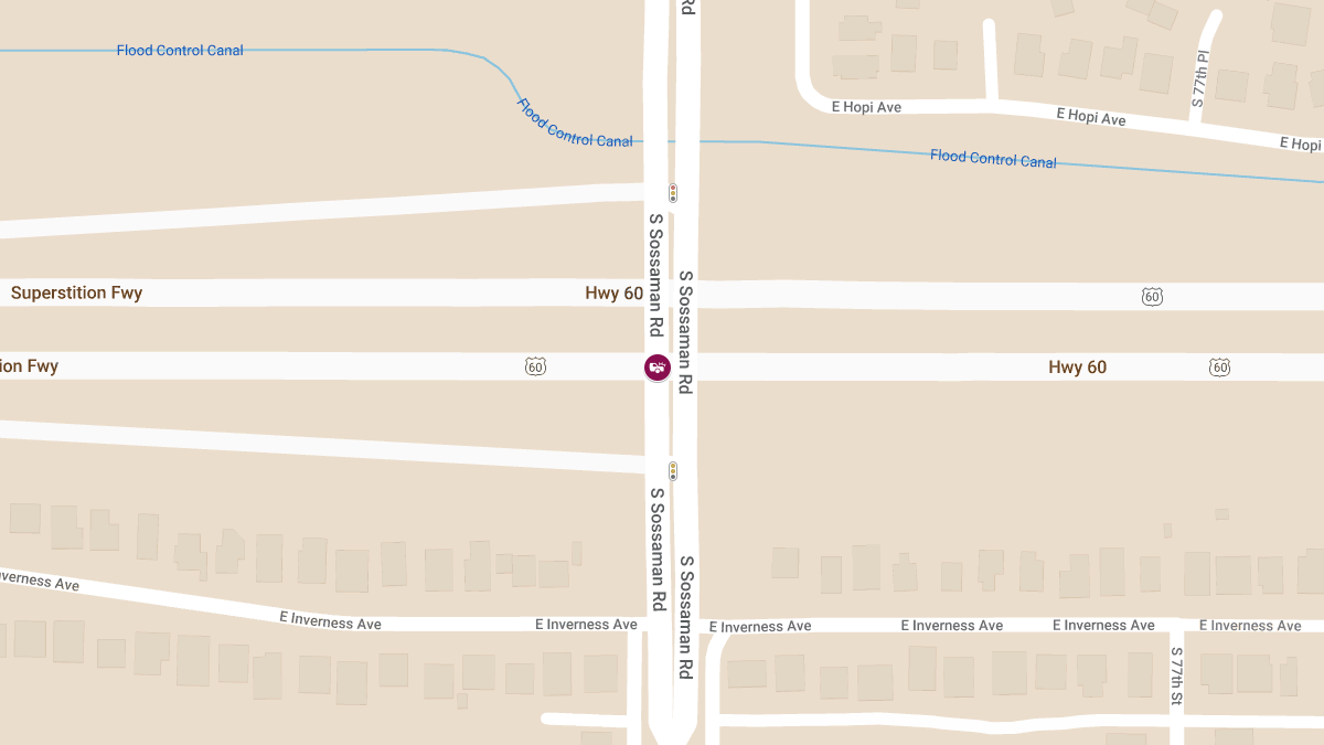 Injury Accident at Sossaman Rd & US 60