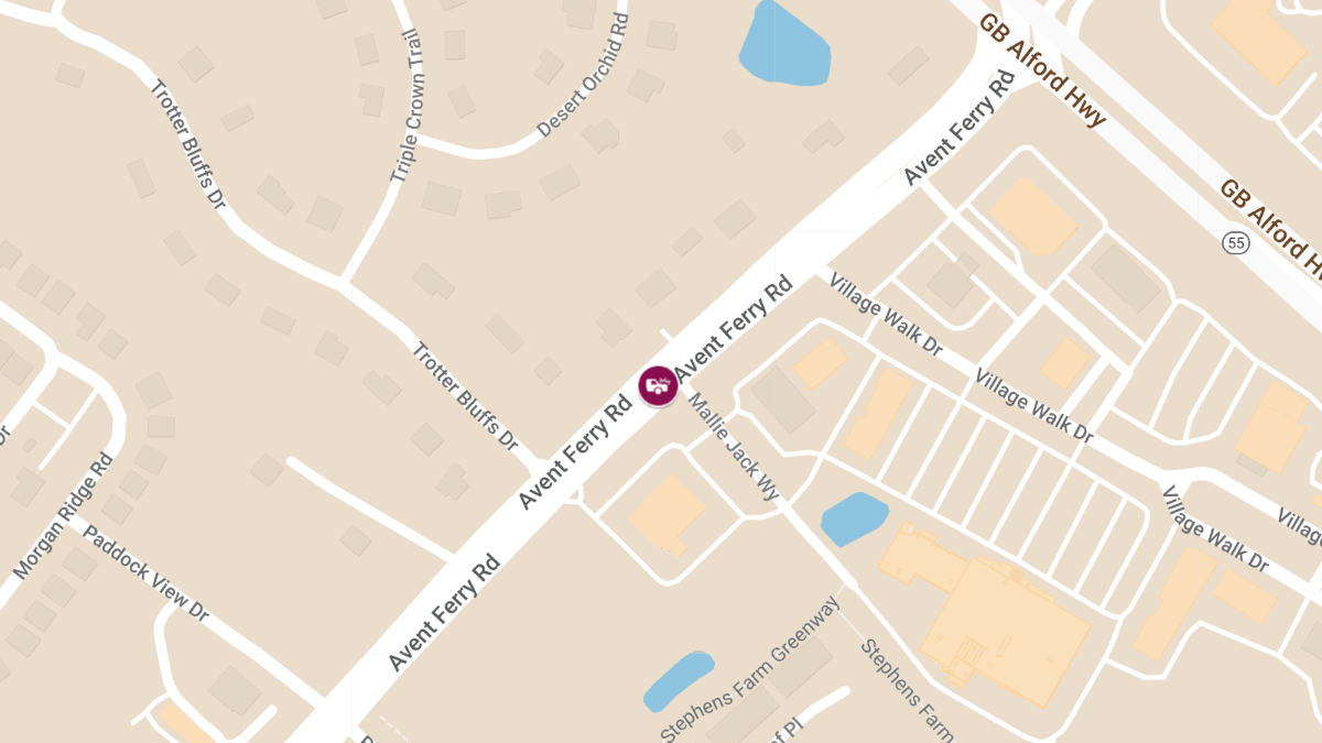 Injury Accident at Village Walk Dr & Avent Ferry Rd