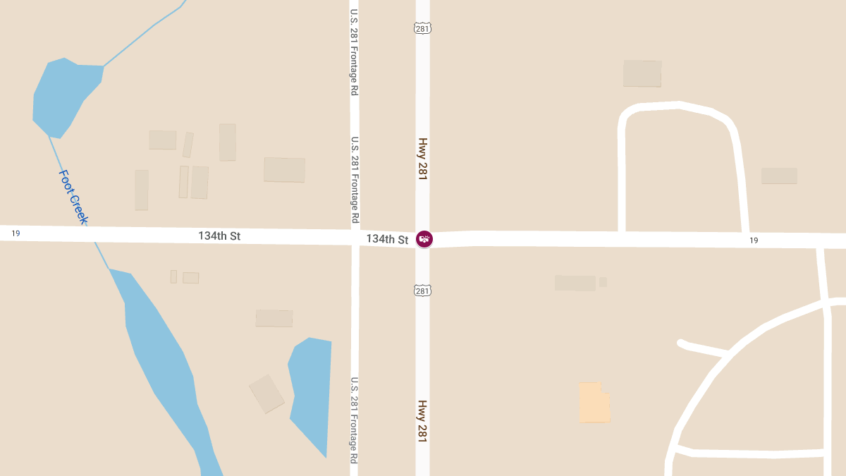 Injury Accident at West Melgaard Rd & South Hwy 281
