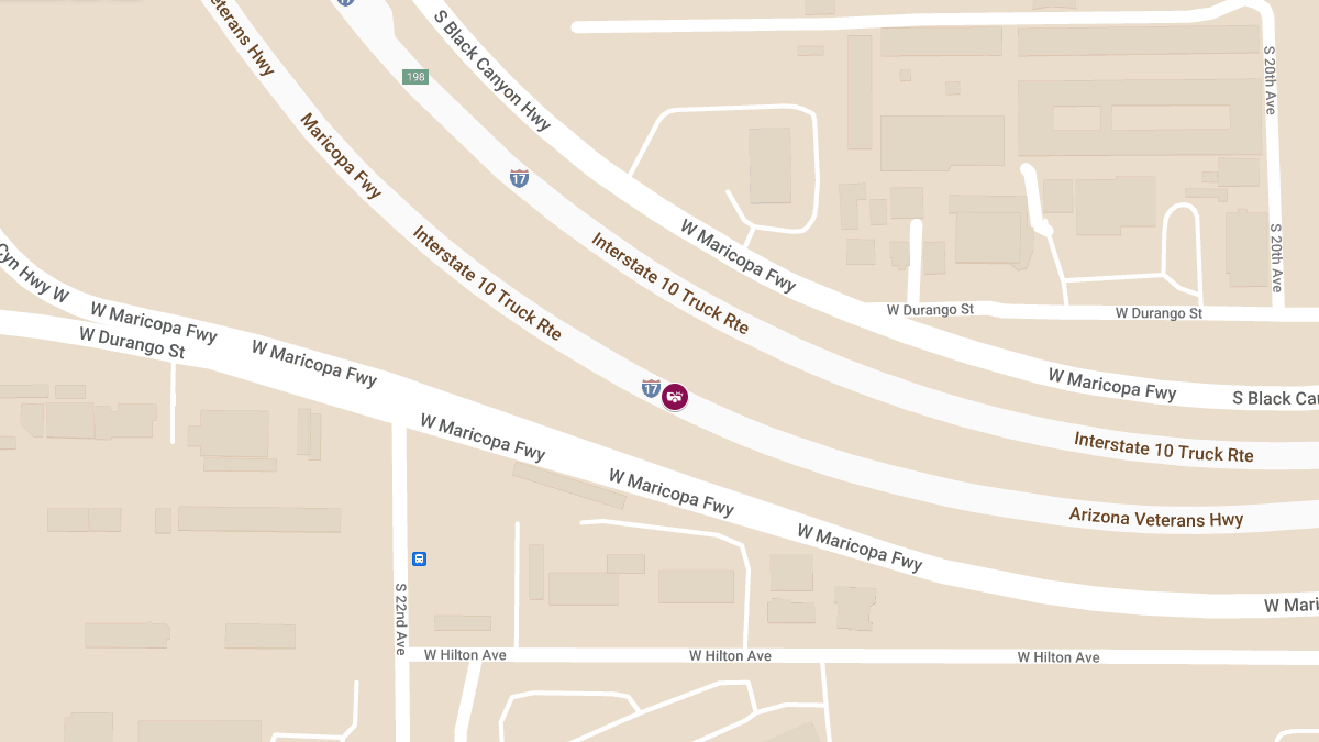 Injury Accident on 19th Ave North of I-17 Near Durango St