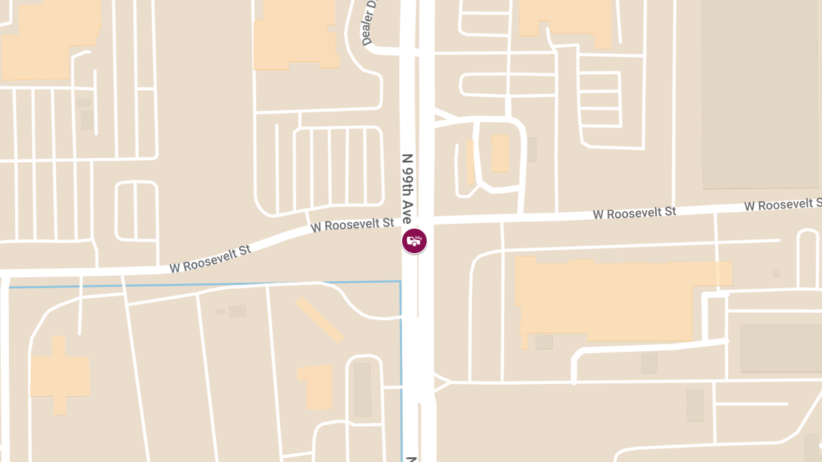Injury Accident on 99th Ave at Roosevelt St