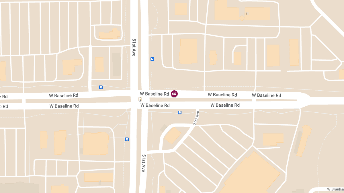 Injury Accident on Baseline Rd West of 51st Ave