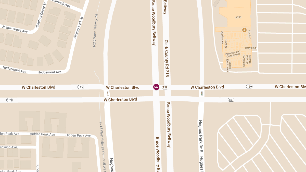 Injury Accident on CC215 S at Charleston Blvd Off-Ramp