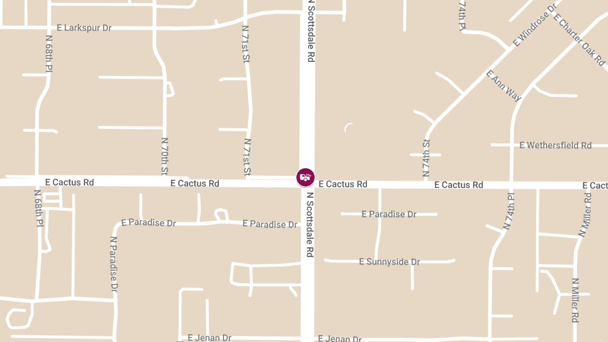 Injury Accident on Cactus Rd at Scottsdale Rd