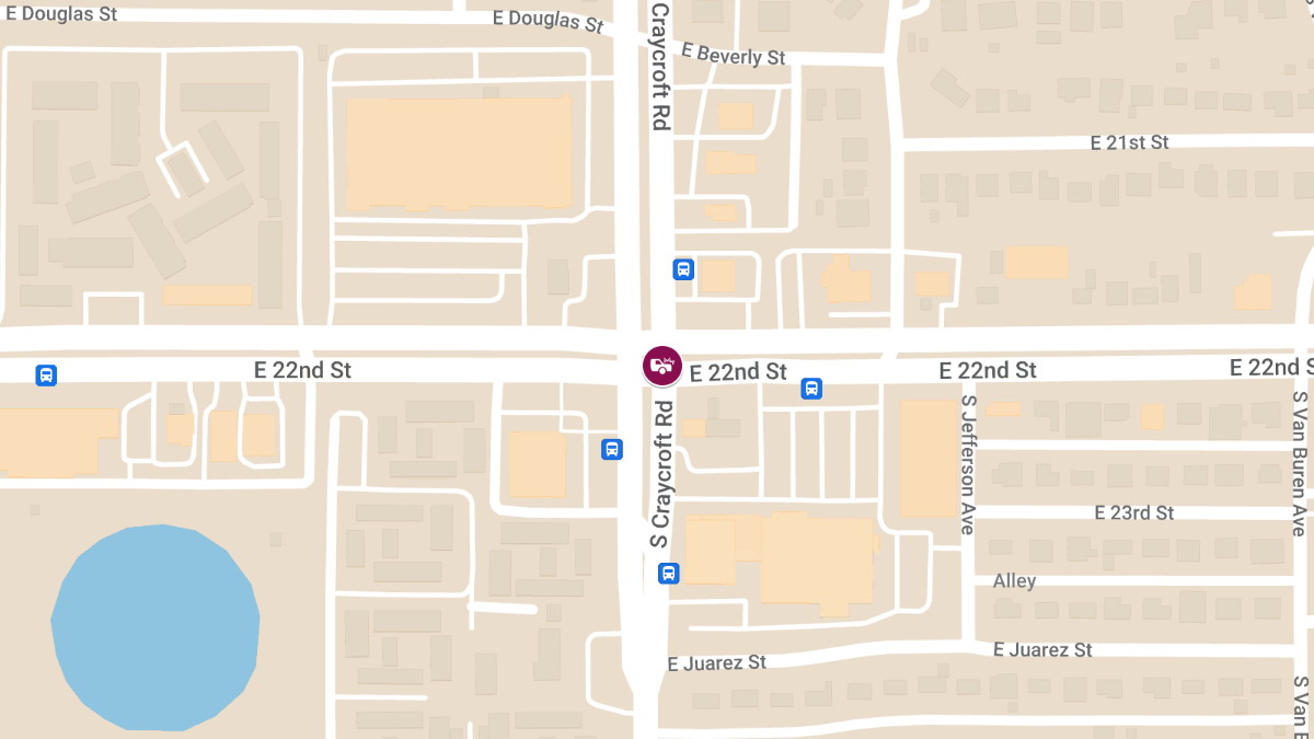 Injury Accident on Craycroft Rd at E 22nd St