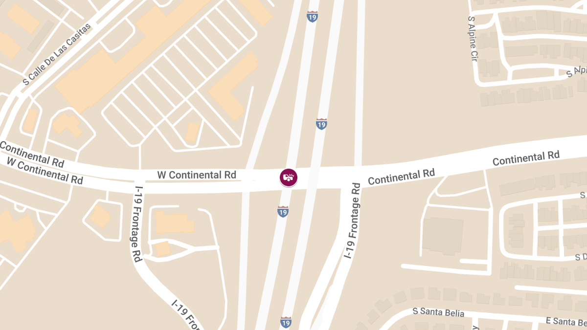Injury Accident on I-19 NB at Continental Rd Exit 63