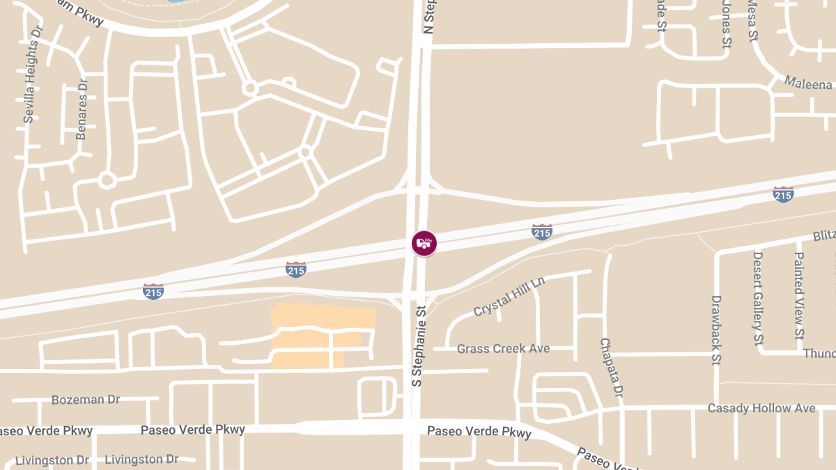 Injury Accident on I-215 E at Stephanie St