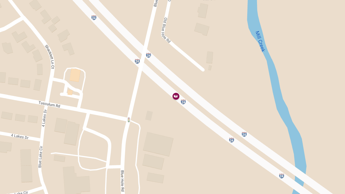 Injury Accident on I-24 WB Between Bell Rd & Haywood Ln