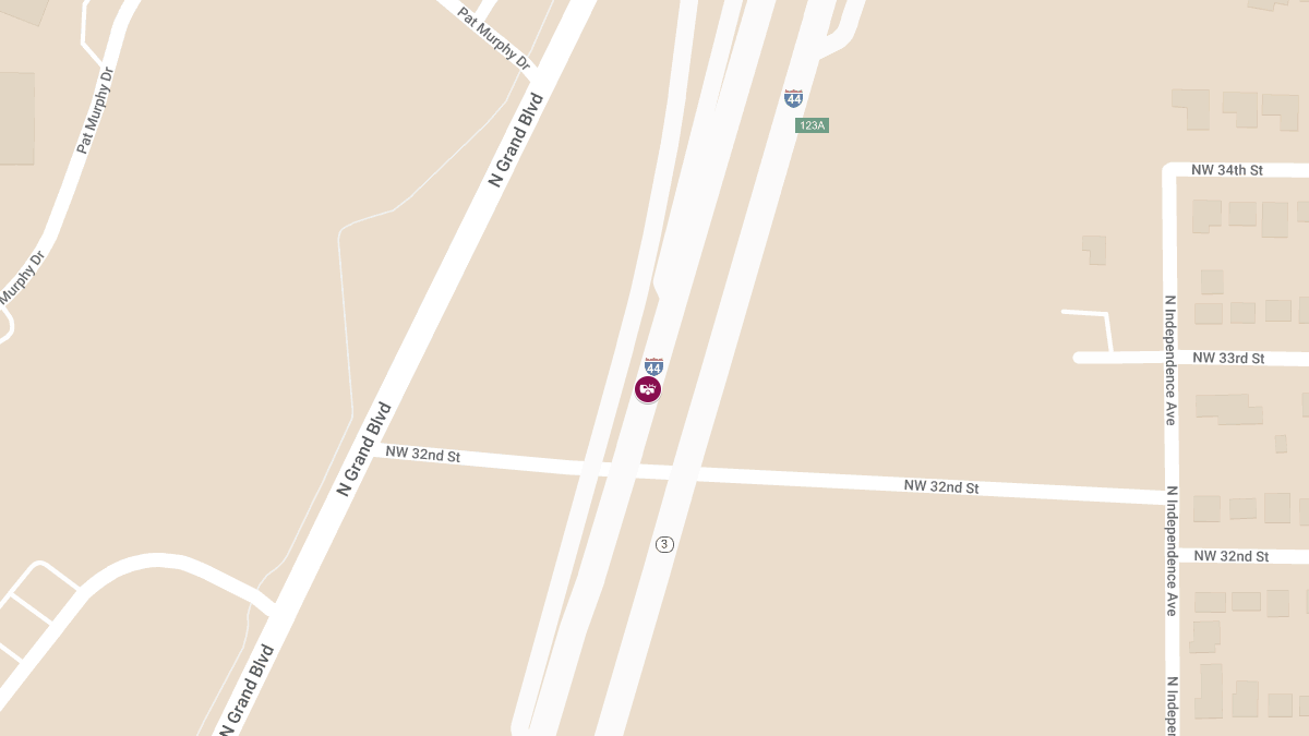 Injury Accident on I-44 East at Harvard Ave Exit