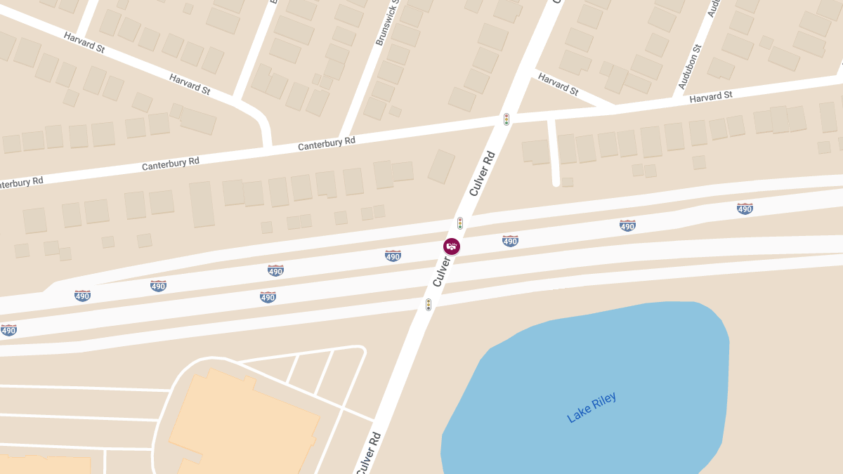 Injury Accident on I-490 WB at Culver Rd Exit 19