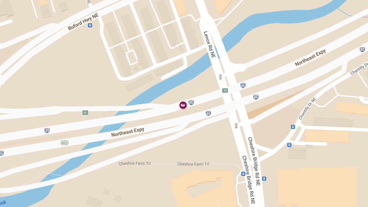 Injury Accident on I-85 S & GA-400 N