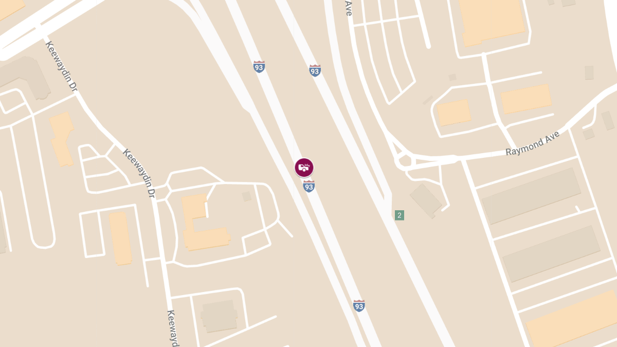 Injury Accident on Interstate 93 NB at Mile Marker 2.4