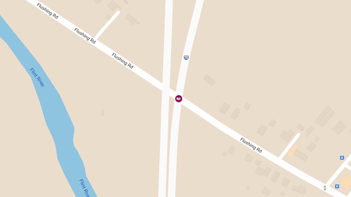 Injury Accident on NB I-75 at Flushing Rd