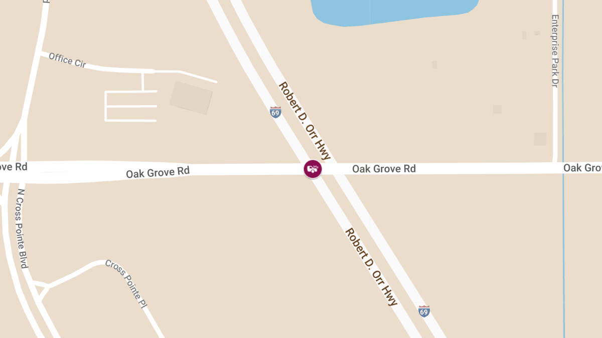 Injury Accident on Oak Grove Rd Over I-69