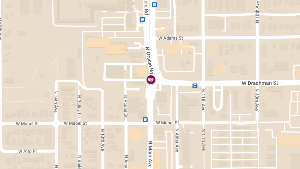Injury Accident on Oracle Rd at Auto Mall Dr