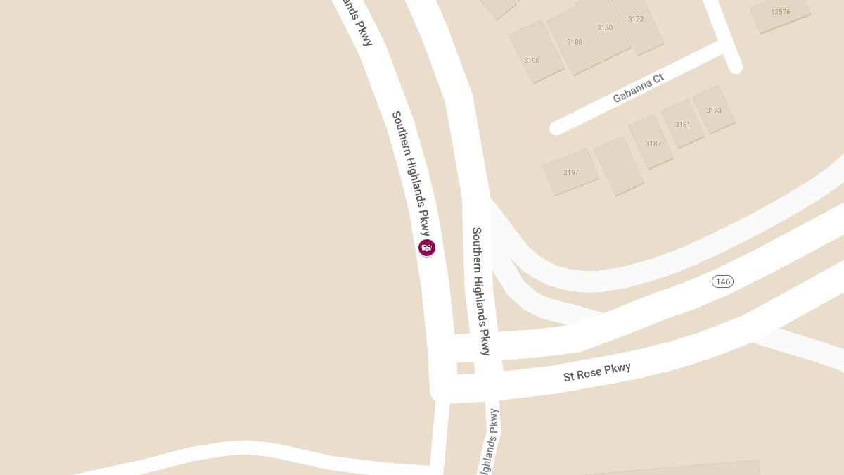Injury Accident on Southern Highlands Pkwy Southbound Before St Rose Pkwy