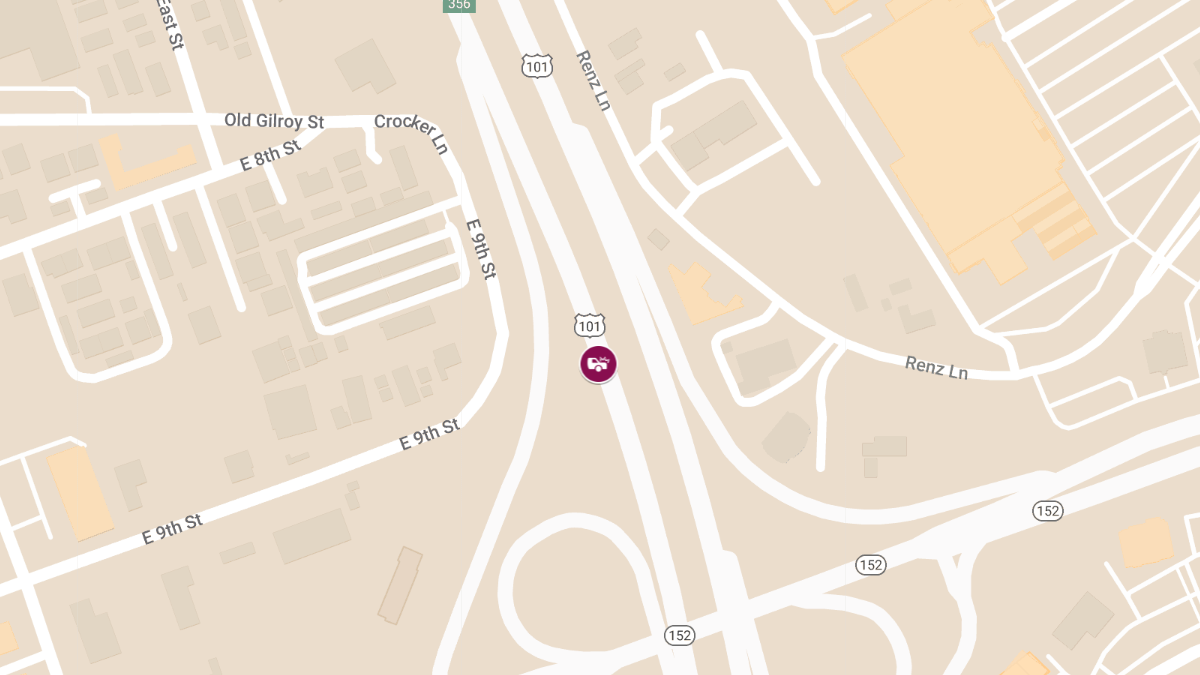 Injury Accident on US-101 S Near Pacheco Pass Hwy