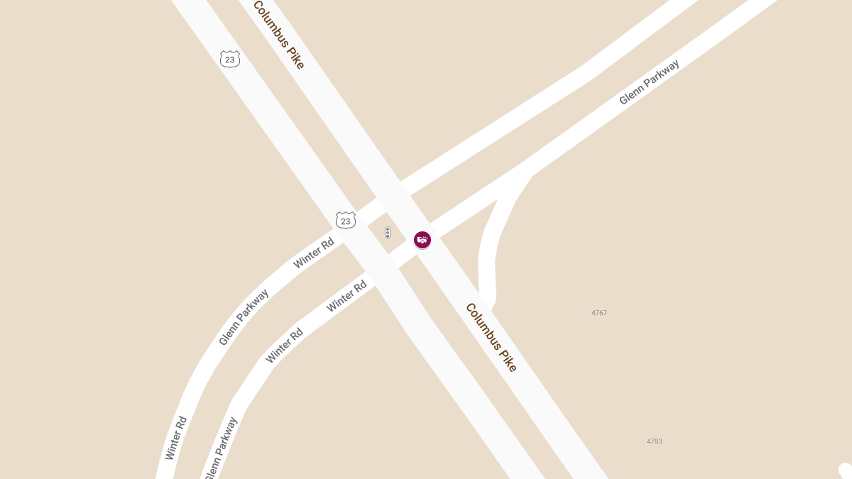 Injury Auto Accident at Columbus Pike & Glenn Pkwy