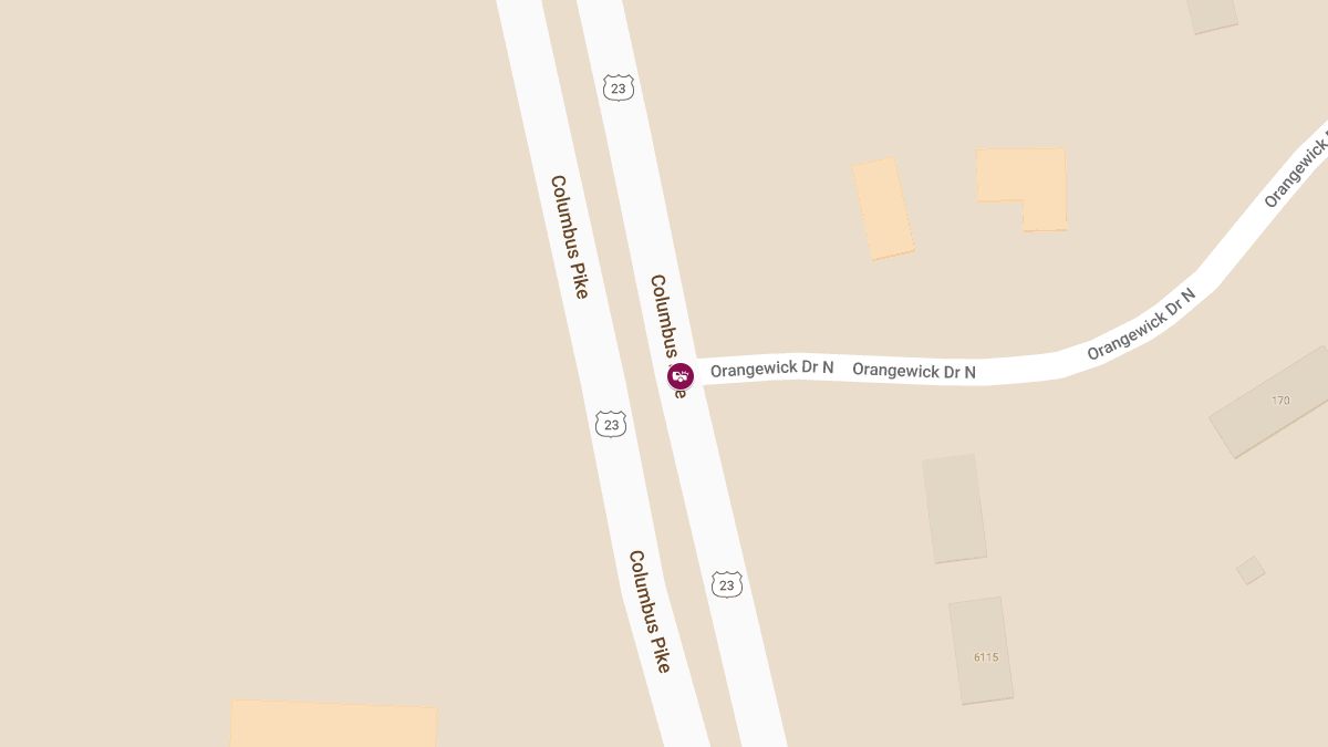 Injury Auto Accident at Columbus Pike & Orangewick Dr N
