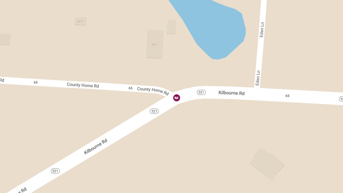 Injury Auto Accident at County Home Rd & State Route 521