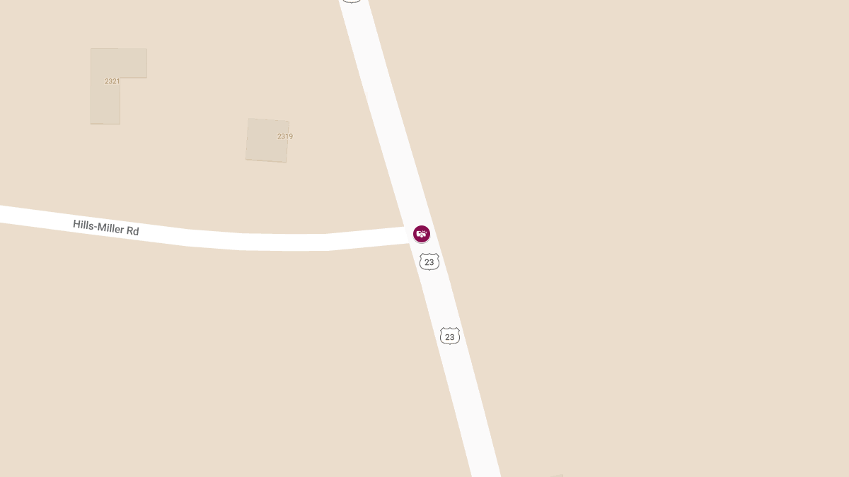 Injury Auto Accident at US Highway 23 N & Hills-Miller Rd