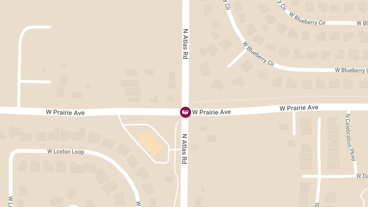 Injury Car Crash at Atlas & Prairie