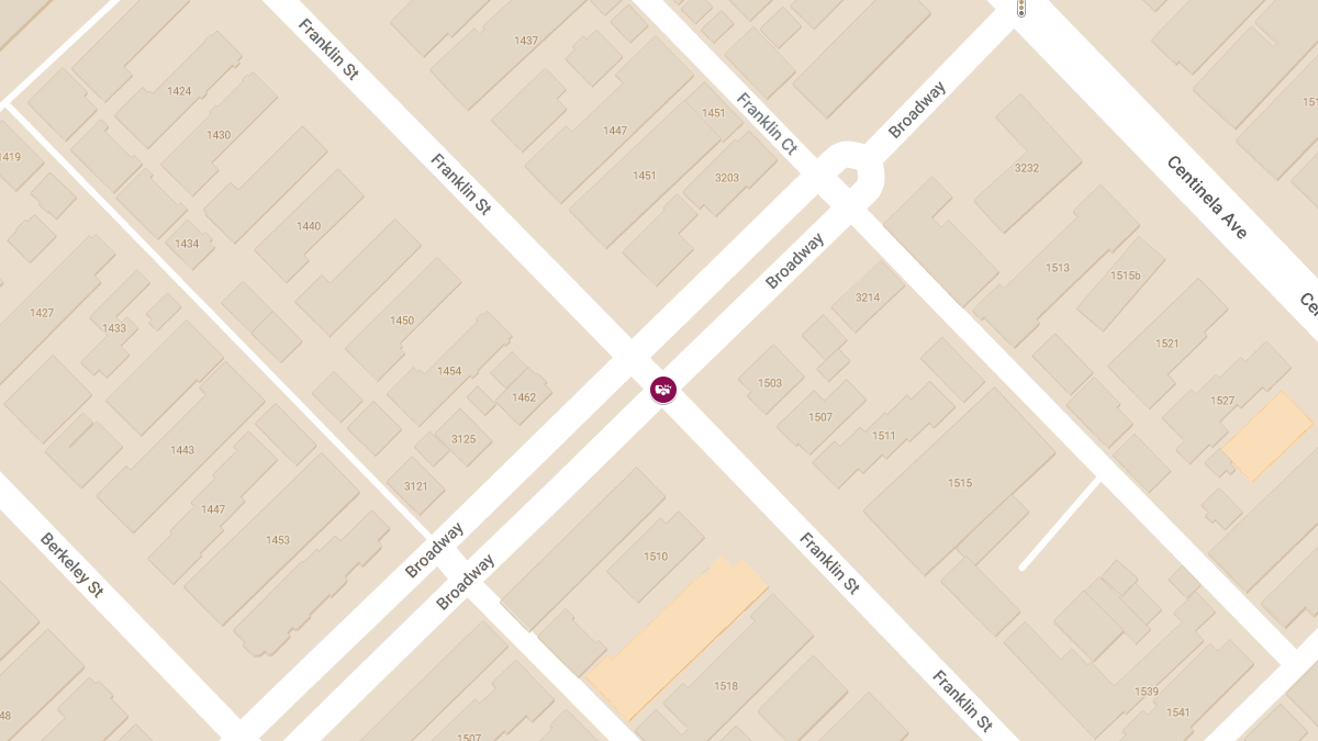 Injury Car Crash at Franklin St & Broadway