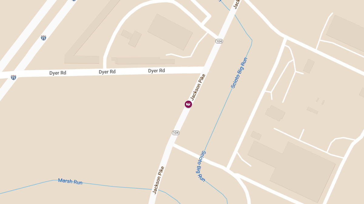 Injury Collision Reported at 2104 Jackson Pike