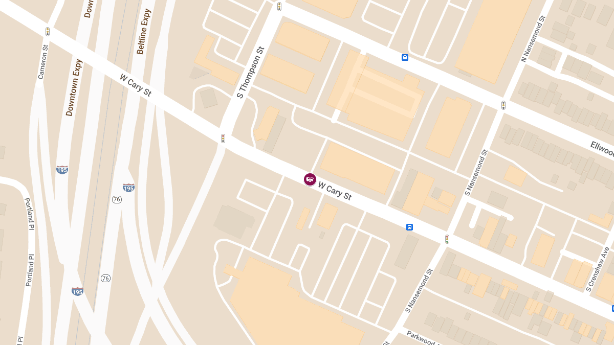 Injury Collision Reported at 3500 W Cary St in Carytown