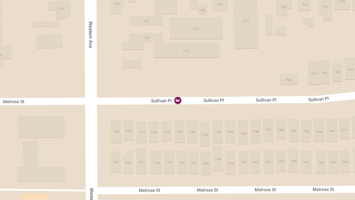 Injury Collision Reported at 7585 Sullivan Pl