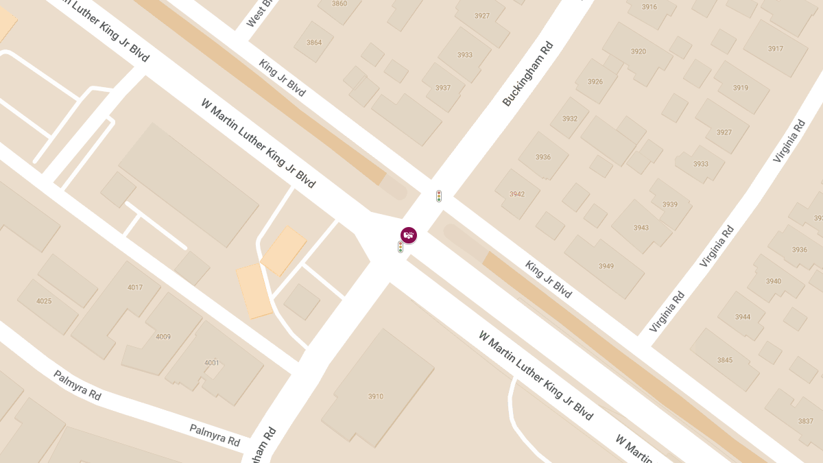 Injury Collision Reported at Buckingham Rd & W Martin Luther King Jr Blvd in Crenshaw