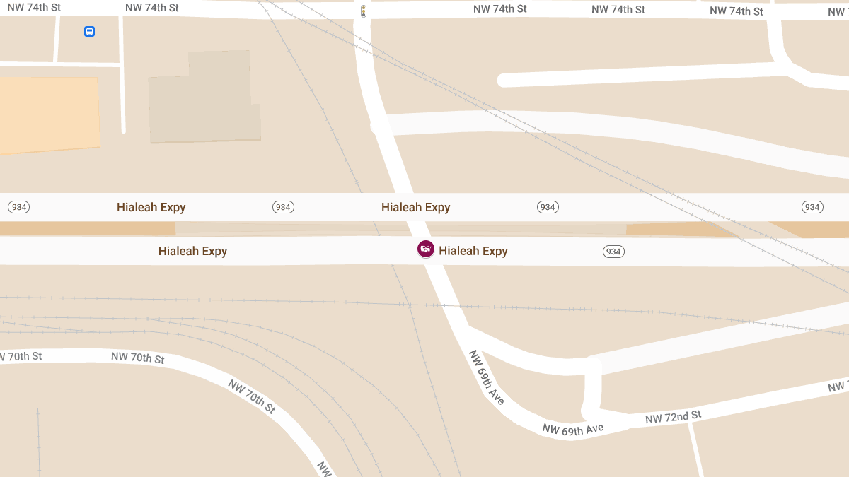 Injury Collision Reported at Hialeah Expy & NW 69th Ave
