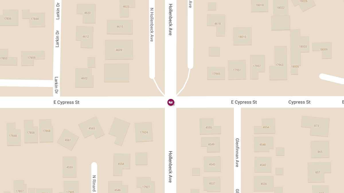 Injury Collision Reported at N Hollenbeck Ave & E Cypress St