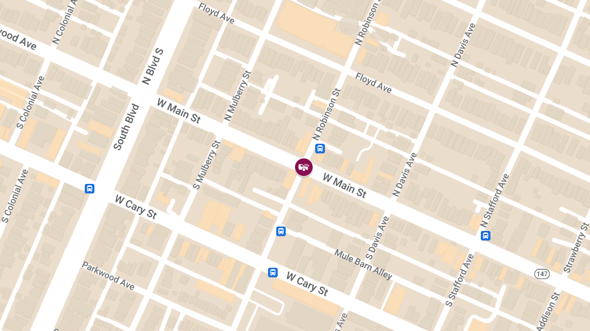 Injury Collision Reported at N Robinson St & W Main St in The Fan District